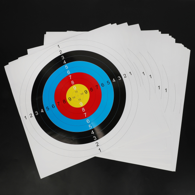 Paper Target Faces 17" 40cm 10 Rings Archery Target Practice