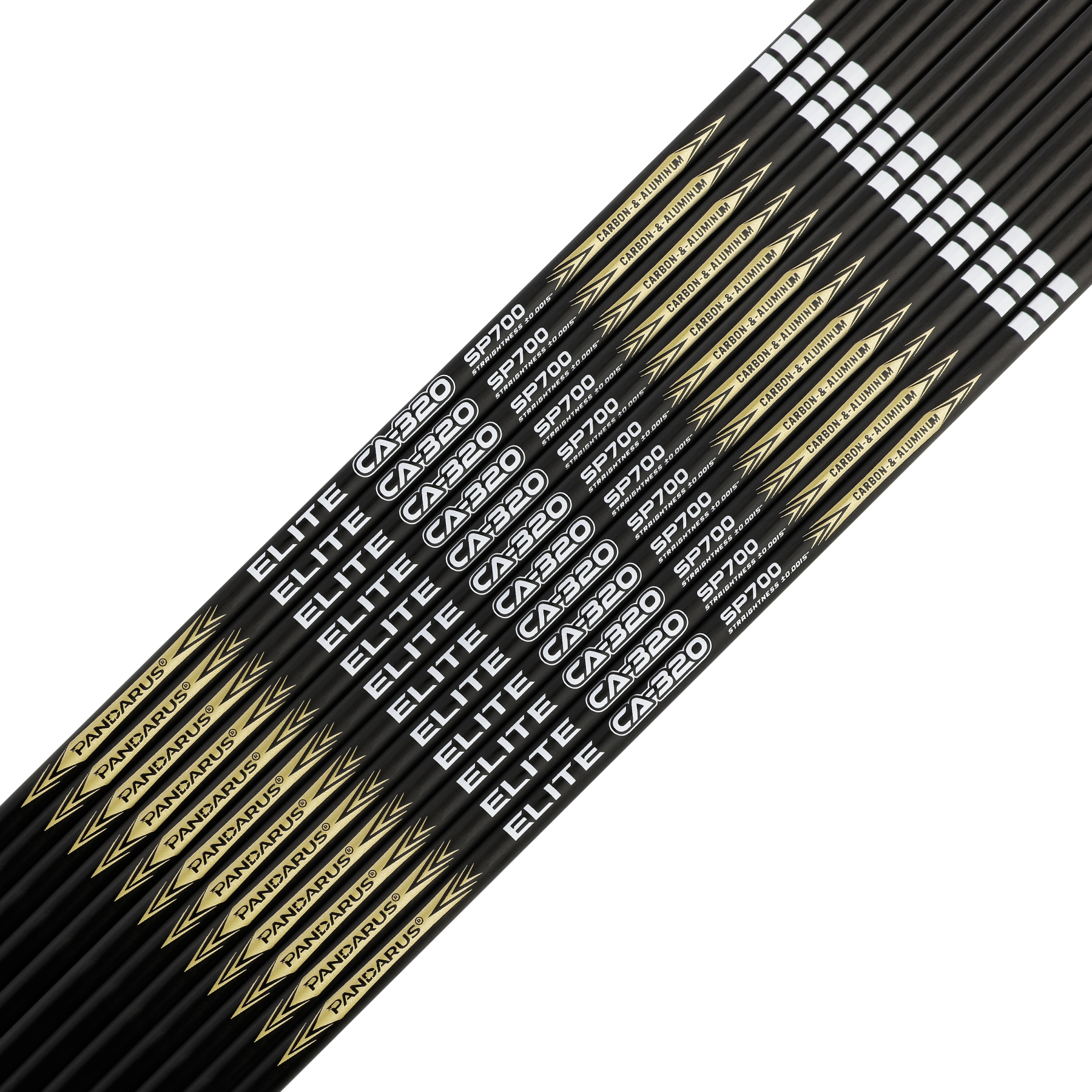 PANDARUS ELITE CA-320 Carbon Aluminum Arrow .001" ID3.2mm Competition