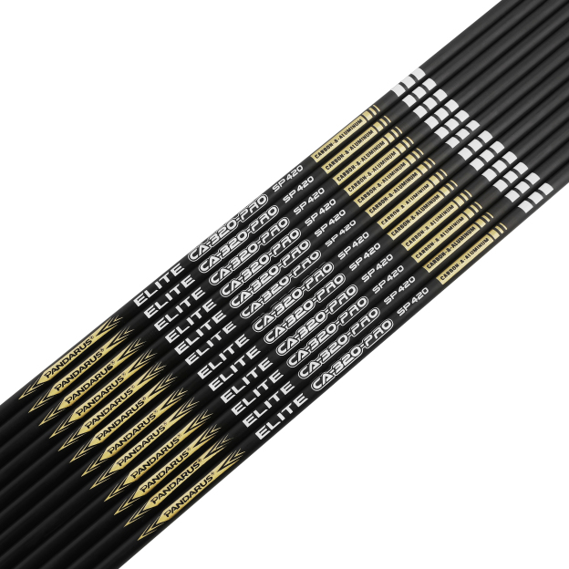PANDARUS ELITE CA-320 Pro Carbon Aluminum Arrow .001" ID3.2mm Tapered
