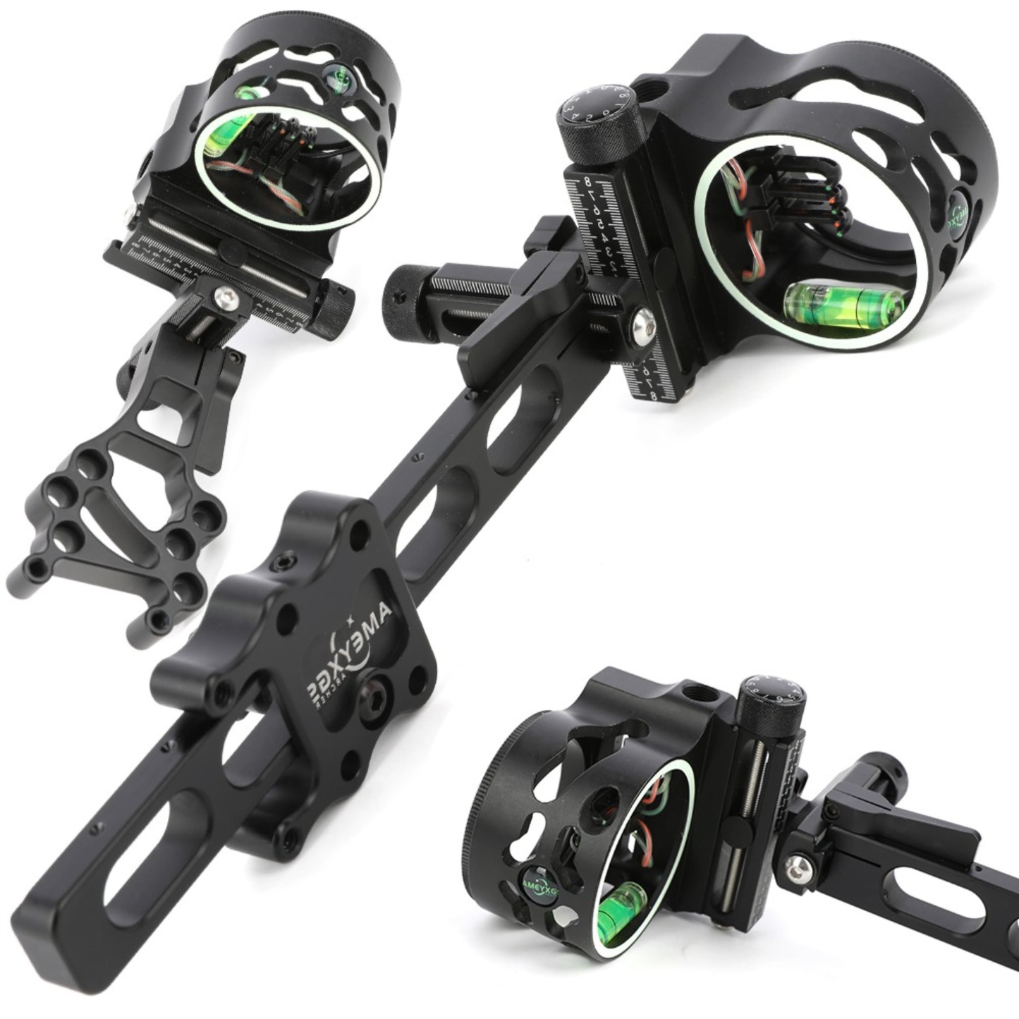 5 Pin Compound Bow Sight 4X 6X 8X Lens 0.019" Adjustable Archery Hunting RH LH