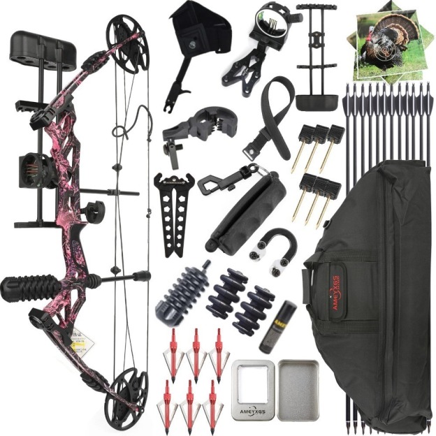 Compound Bow Arrows Set 320 FPS 30-70lb Hunting