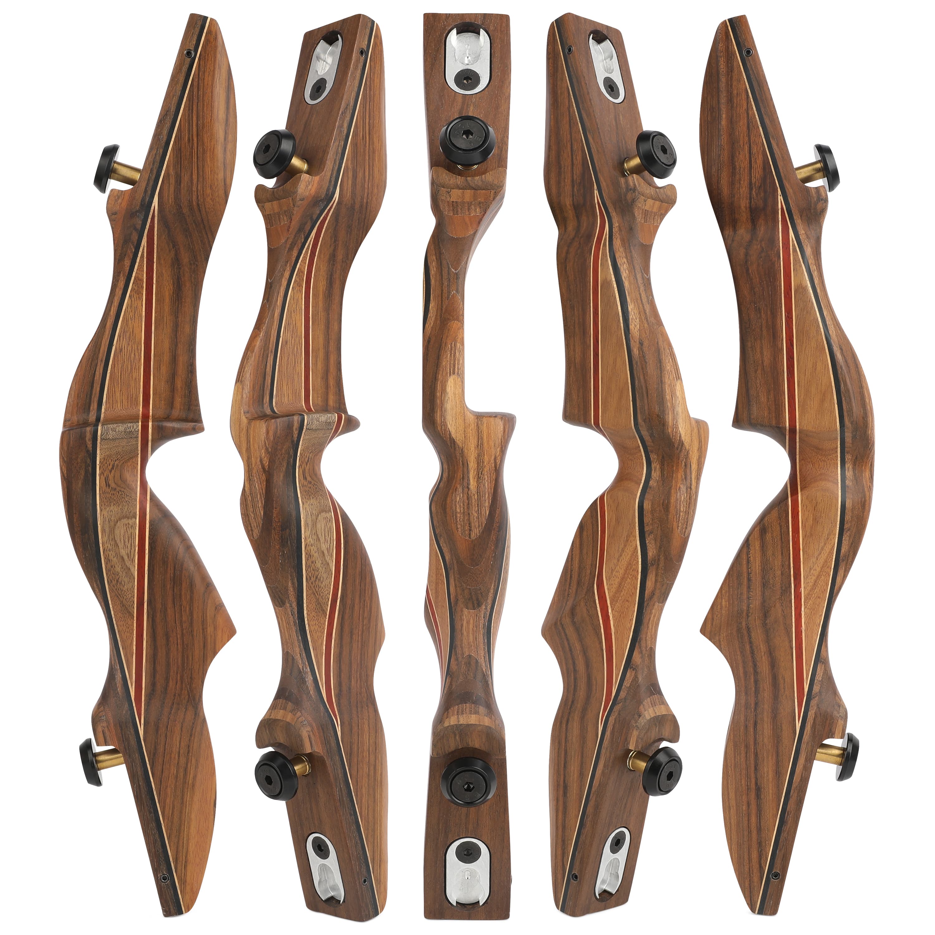 17" ebony wood ILF recurve bow riser