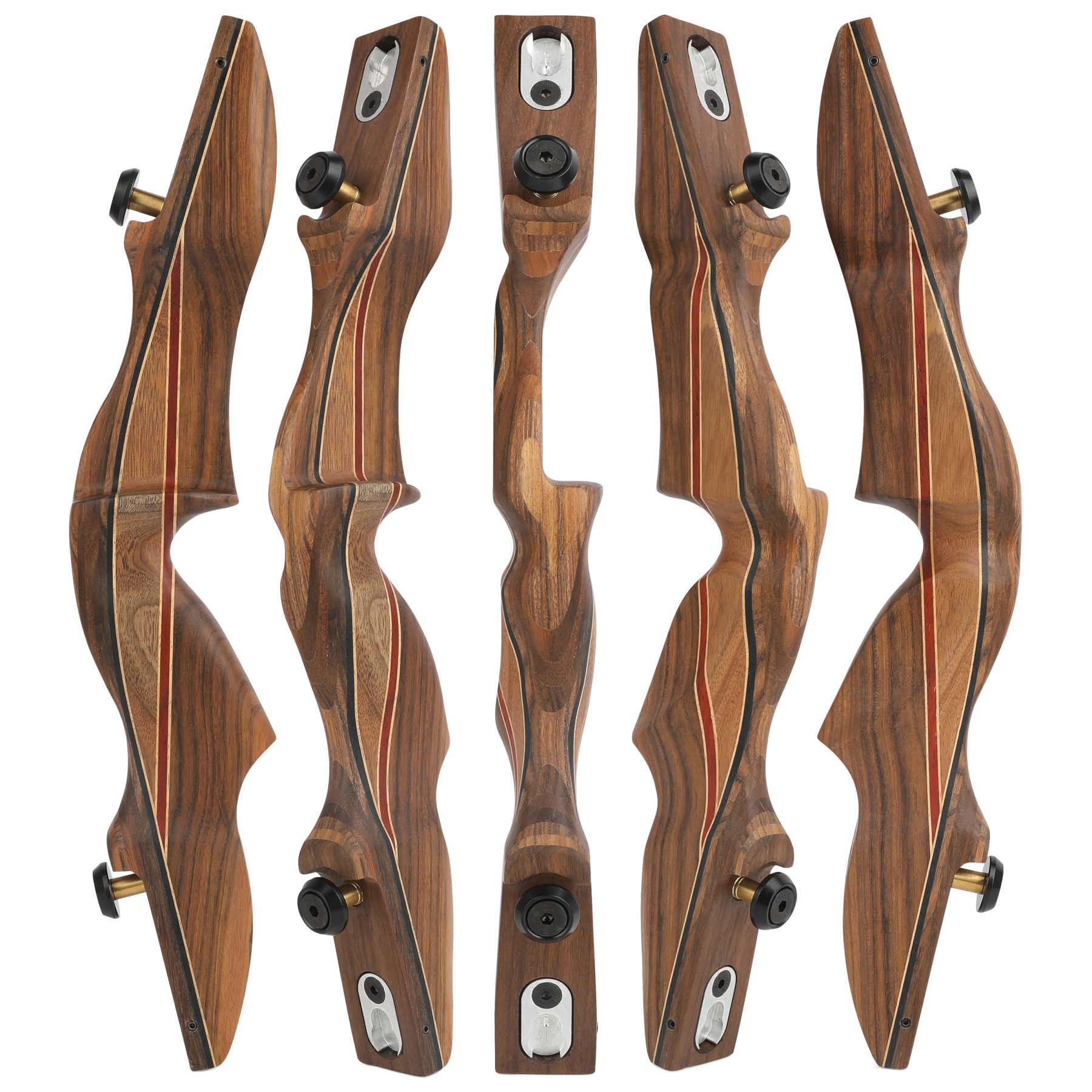 17" ebony wood ILF recurve bow riser