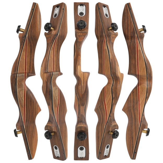 17" ebony wood ILF recurve bow riser