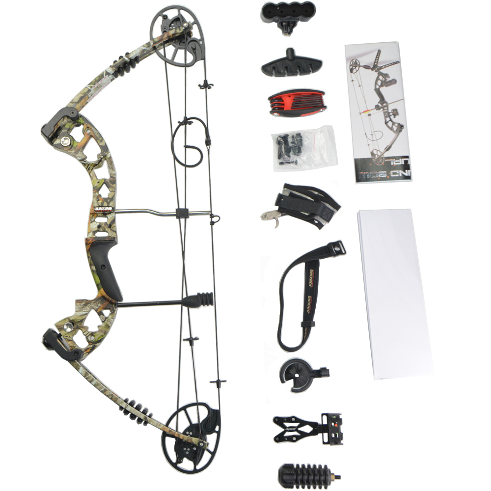 Junxing M125 Compound Bow Set 30-70lbs RH/LH 320FPS Hunting