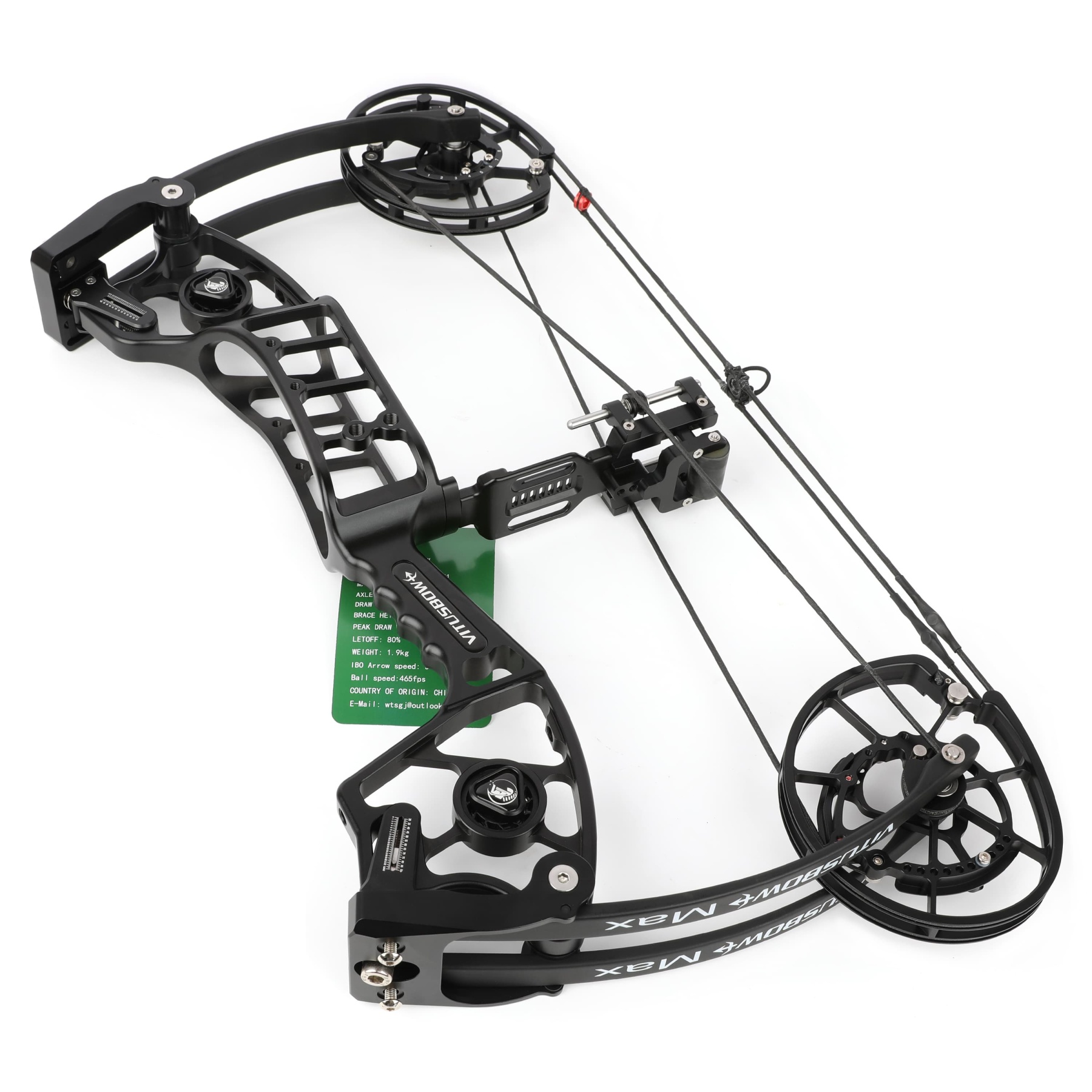 VITUS Dual Compound Bow Shoots Arrows/Steel Balls 340FPS 30-80lbs