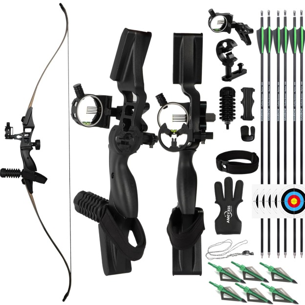 Junxing Archery F177 Hunting Recurve Bow 54" 30-50lbs Metal Riser RH