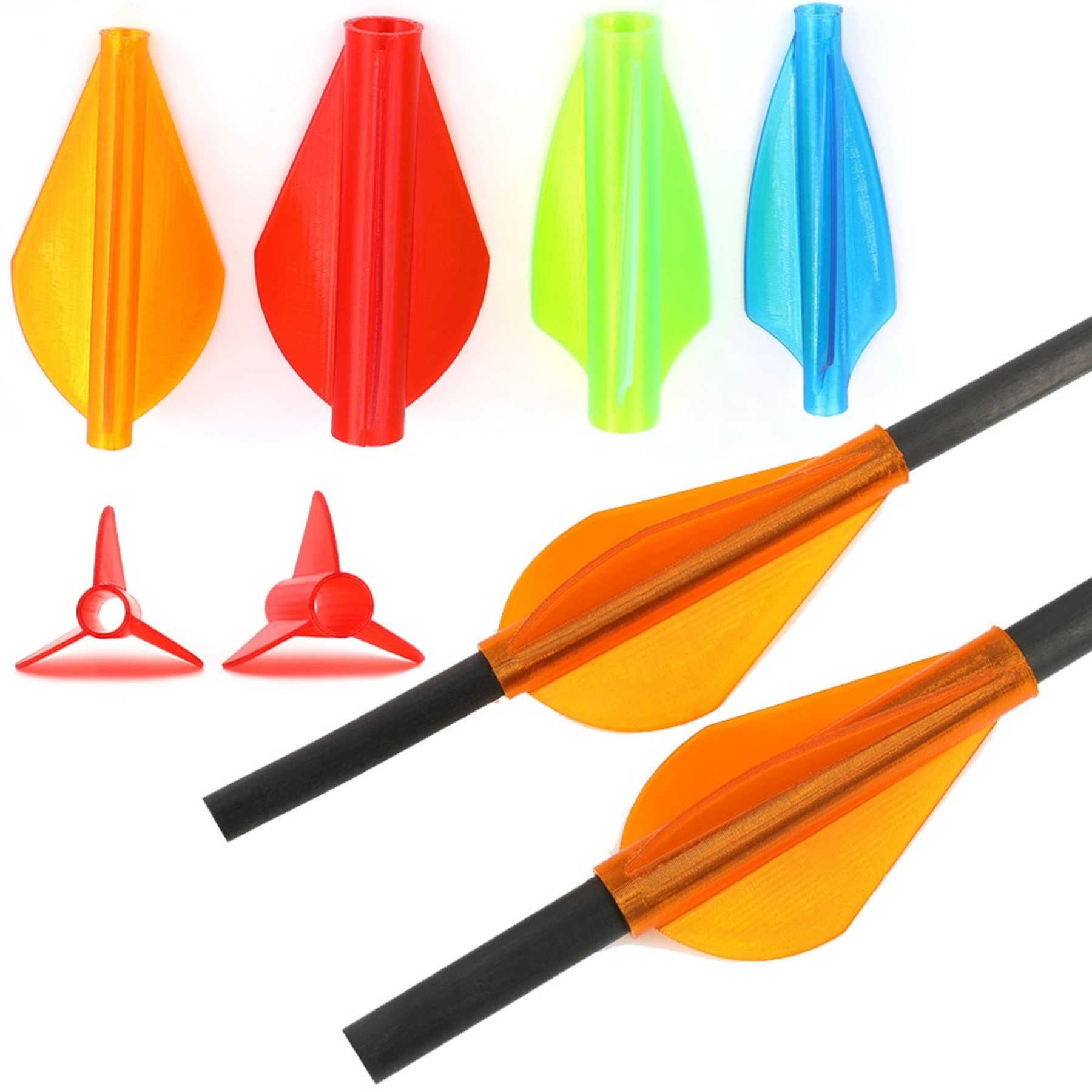 Conjoined Arrow Vanes 1.75" for Target and Hunting Arrows