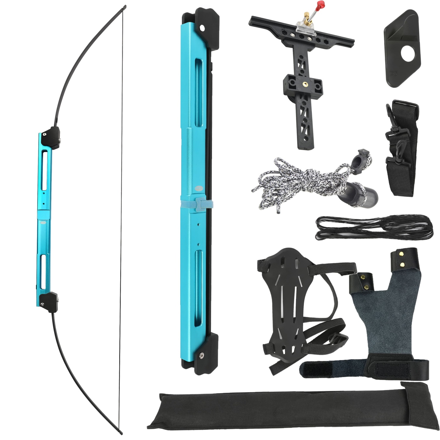 Tactical Folding Bow Kit 25-60lbs 24" Folded CNC Aluminum LH RH