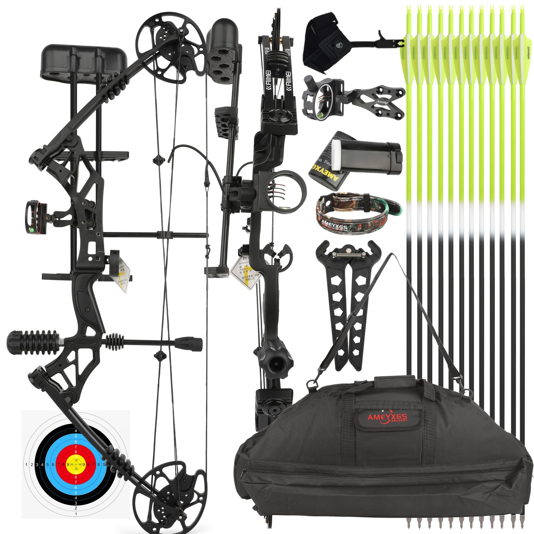 KAIMEI HAN Compound Bow 30-70lbs Archery Target Bow