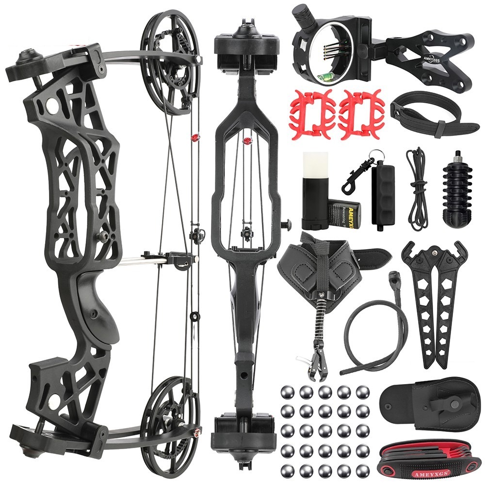 Dual-Use Compound Bow – Archery & Steel Ball Shooting LH RH