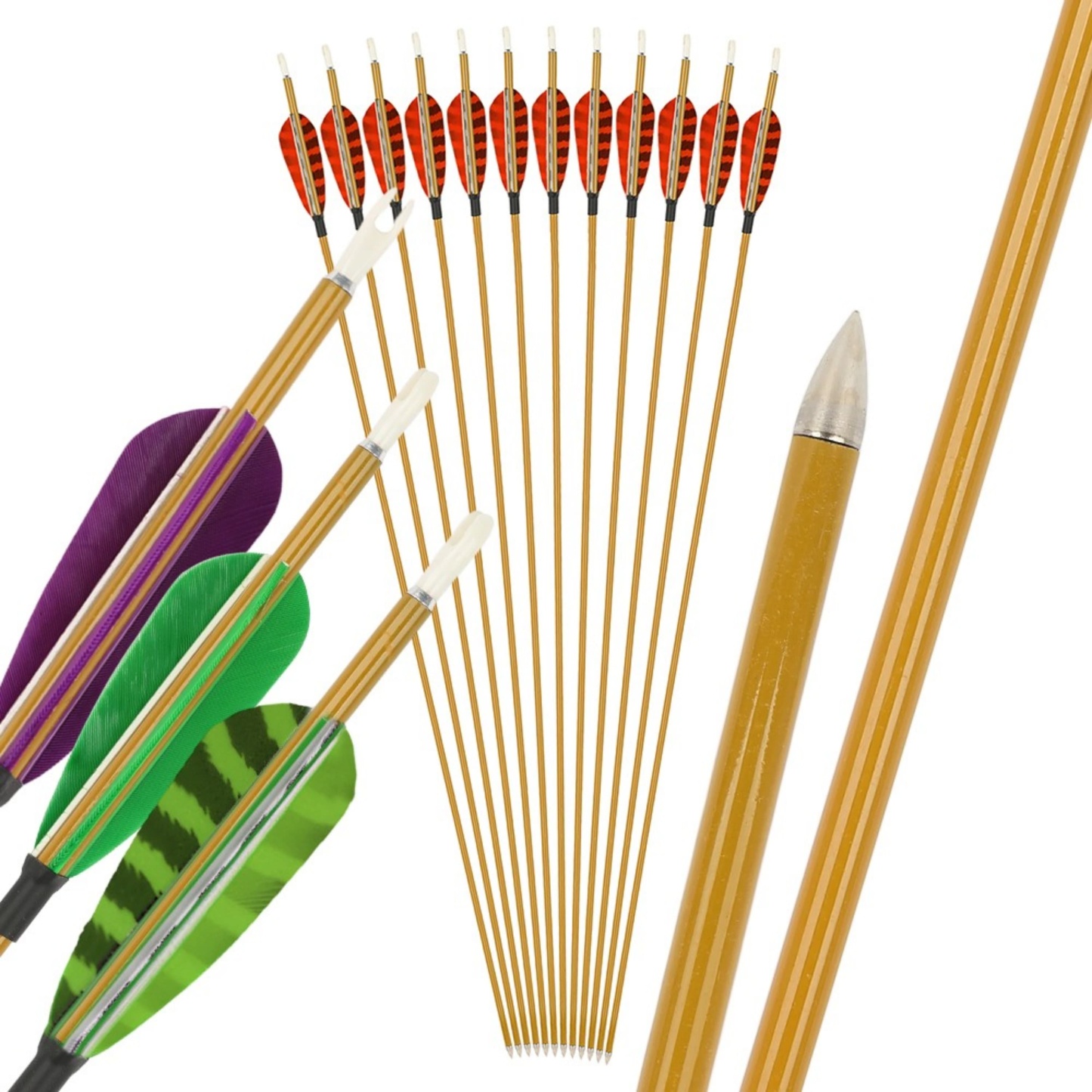 900 Spine Carbon Arrows Target Compound & Recurve Bows