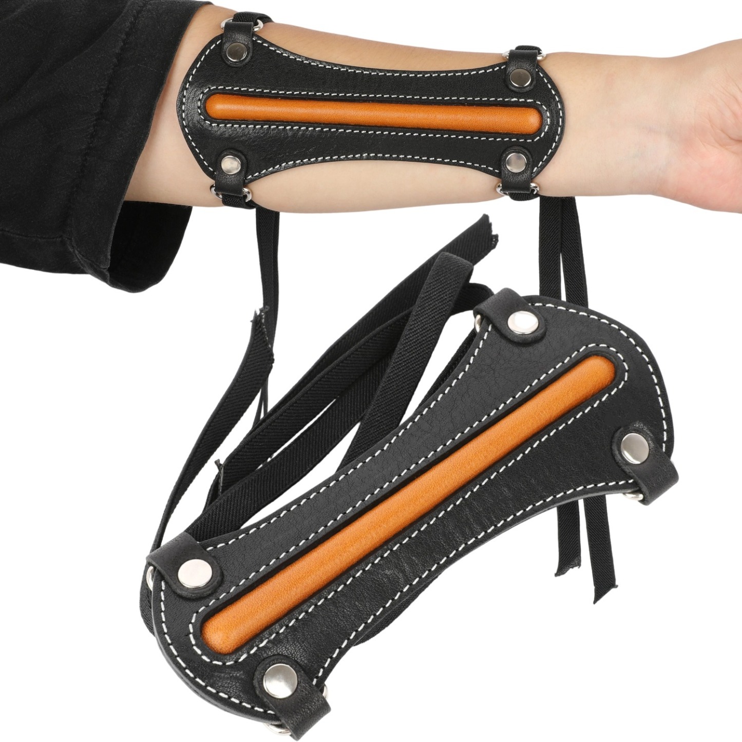 Leather Archery Arm Guard Durable Protection Cowhide Sheepskin