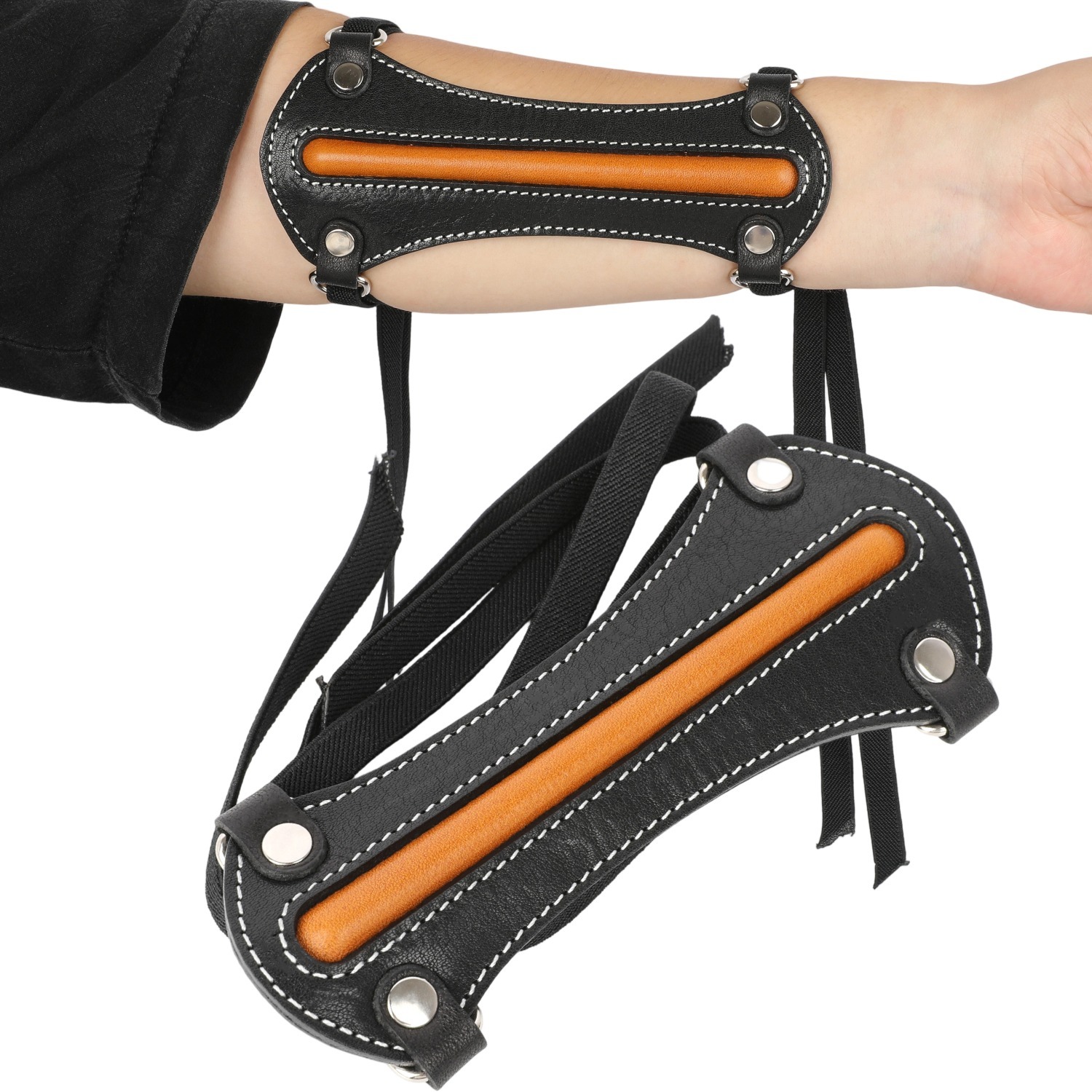 Leather Archery Arm Guard Durable Protection Cowhide Sheepskin
