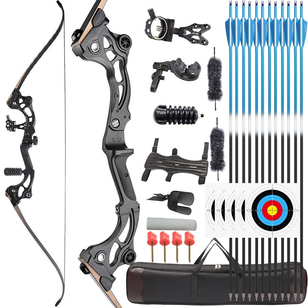 Junxing F163 Takedown Recurve Bow Kit 64" Fishing Hunting