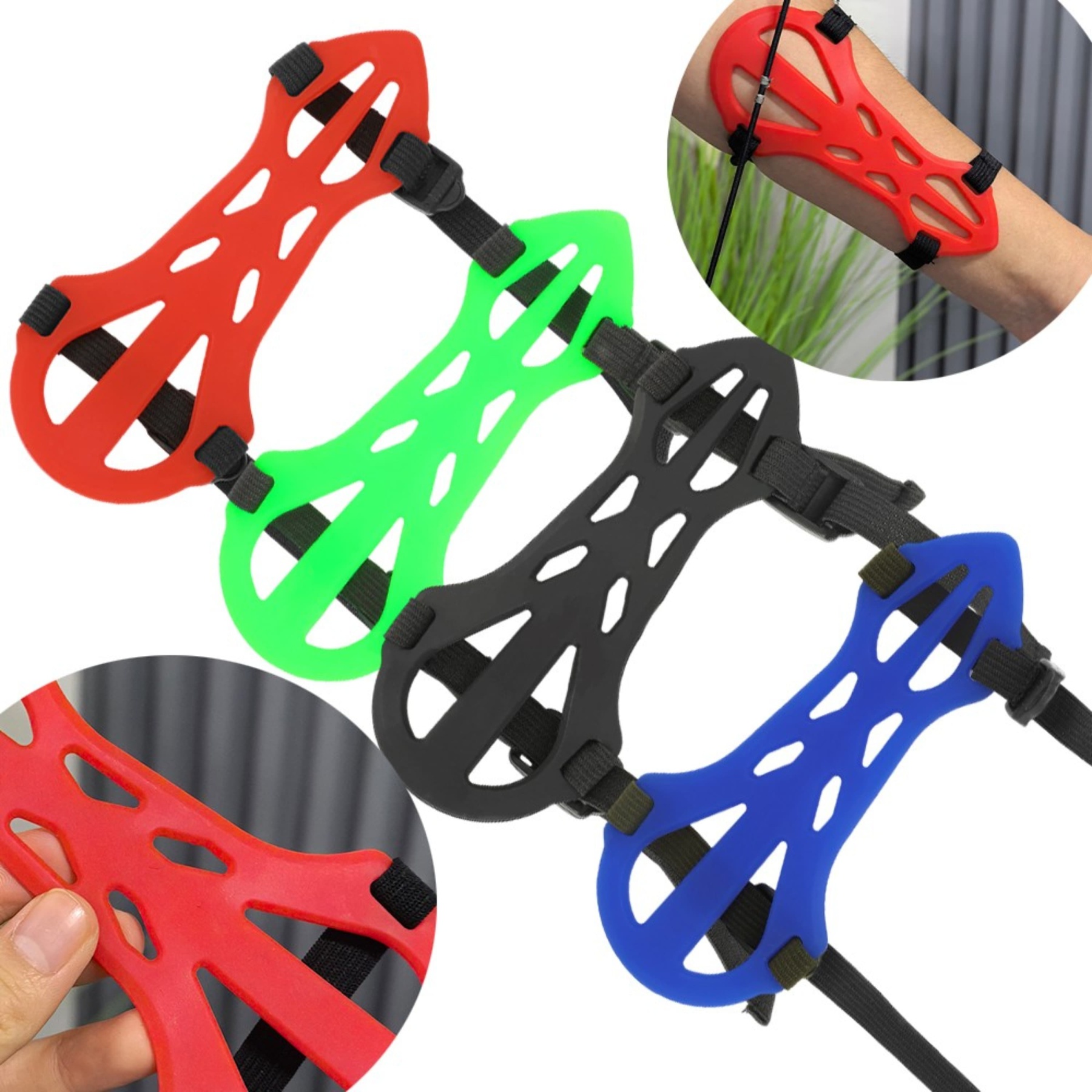 Archery Arm Guard Adjustable Forearm Protective for Hunting & Target
