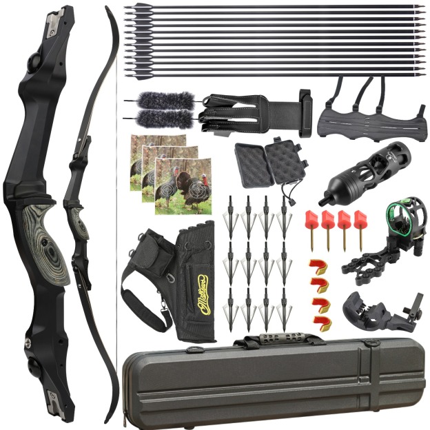 Junxing F261ILF Hunting Recurve Bow Set 30-60lbs LH RH PHAROX 