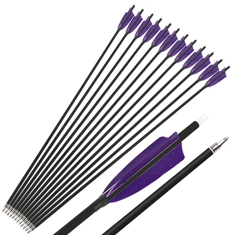 Carbon Arrows Turkey Feather Spine 500 Archery Hunting Practice