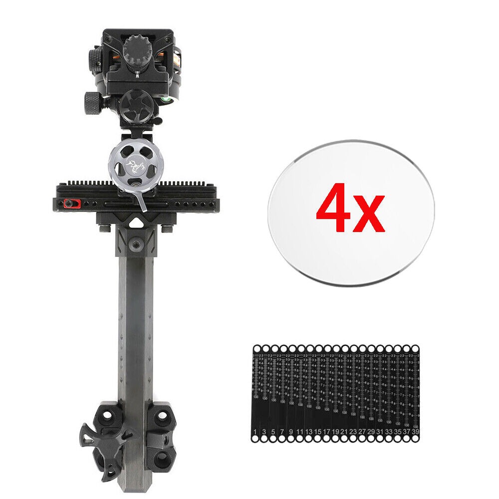 Topoint TX2650 Hunting Compound Bow Sight 5-Pin CNC Carbon Adjustable