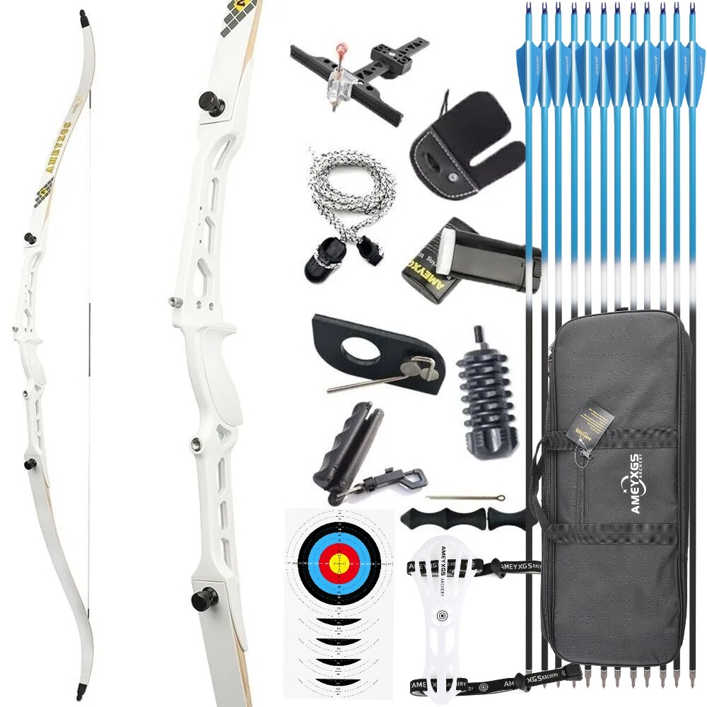 Target Recurve Bow 66" 68" 70" 14-40 lbs for Competition Beginners