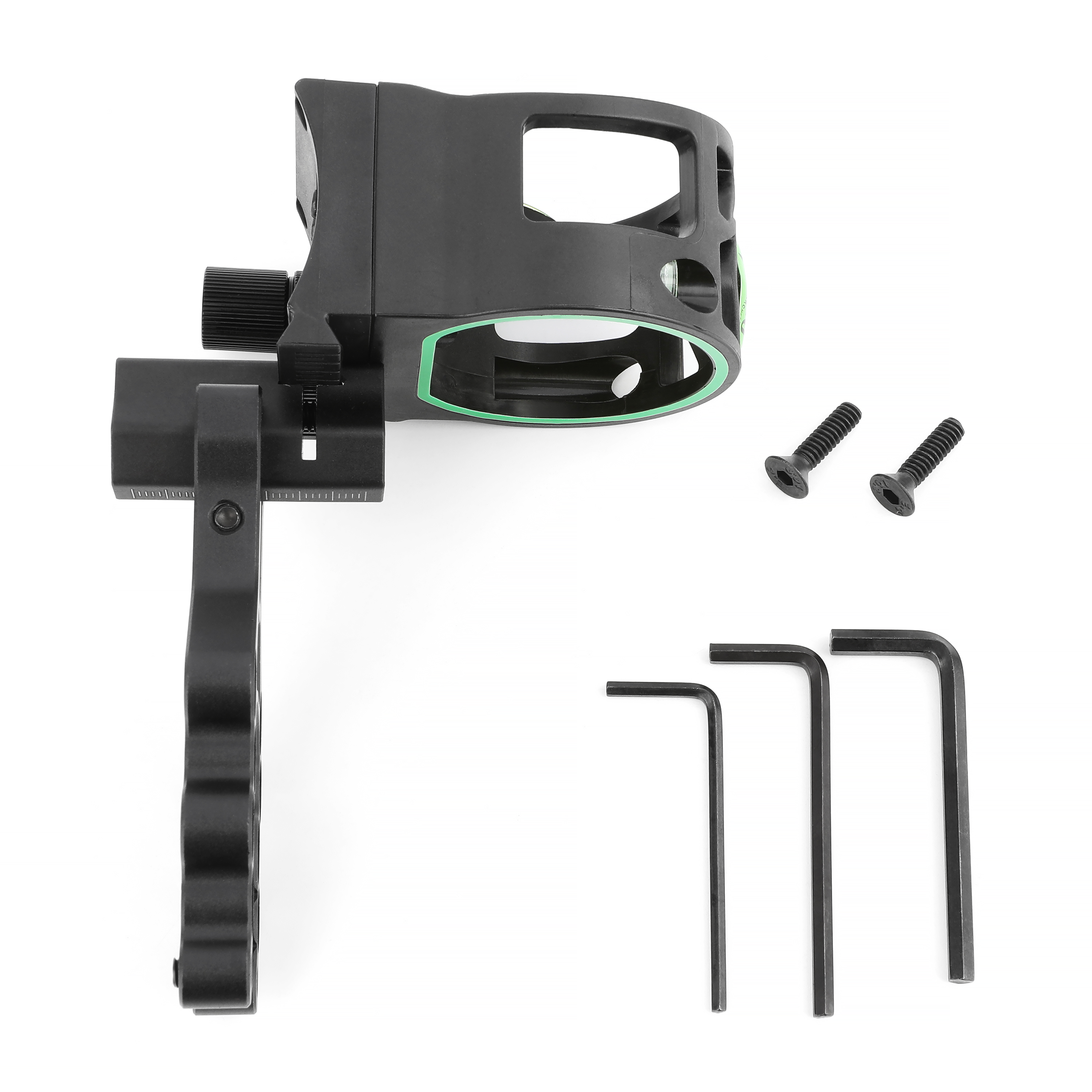5 Pin Compound Bow Sight 0.019" Optical Fiber Micro Adjustable LED