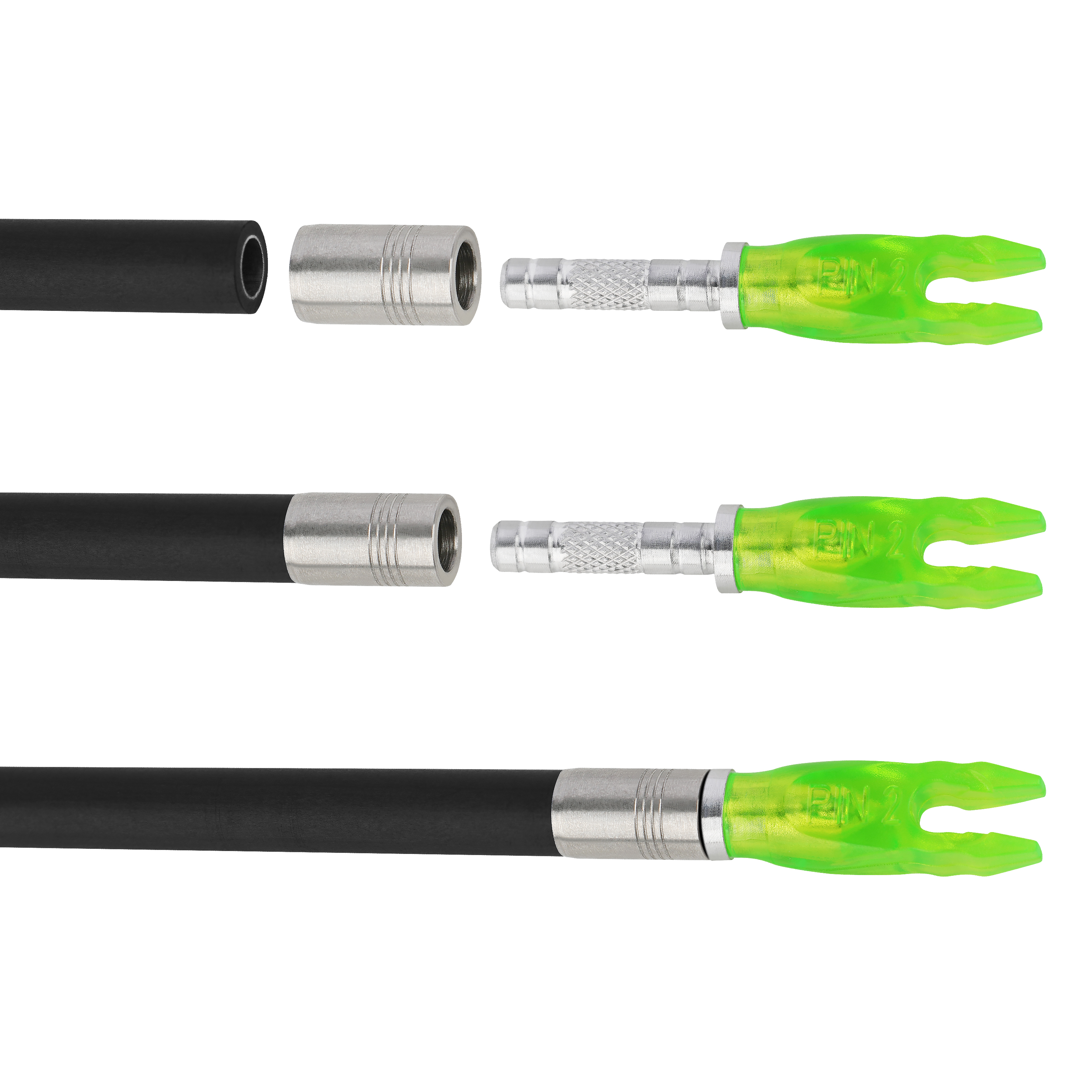 PANDARUS ELITE CA-320 Pro Carbon Aluminum Arrow .001" ID3.2mm Tapered