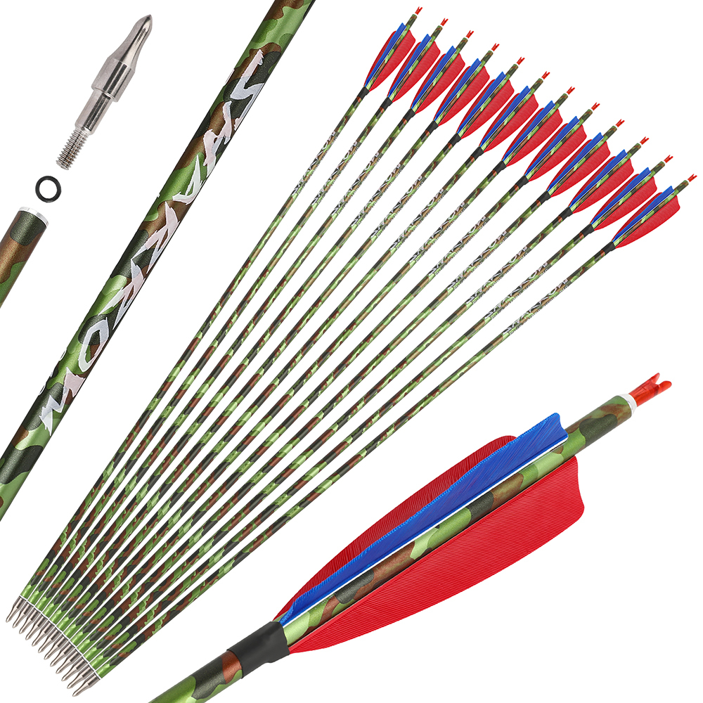 High-Performance Carbon Arrows Pure Carbon Turkey Feather Fletching