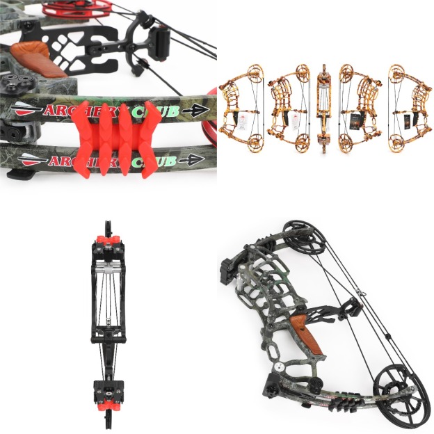 Dual-Use Compound Bow 19" Shoots Arrows Steel Balls 30-70lbs RH LH