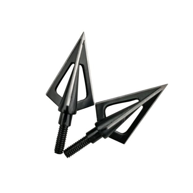 3-Blade Hunting Broadheads 100 Grain Arrow Tips Triple-Blade