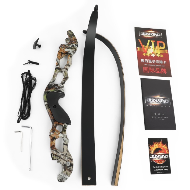 Junxing F185 Recurve Bow American Hunting Bow Kit 56" 58" 60" 30-50lbs