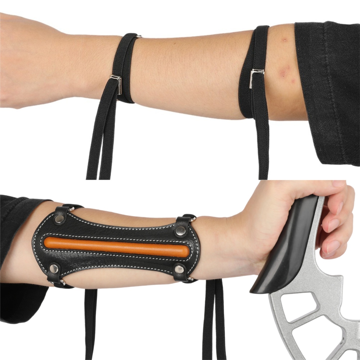 Leather Archery Arm Guard Durable Protection Cowhide Sheepskin