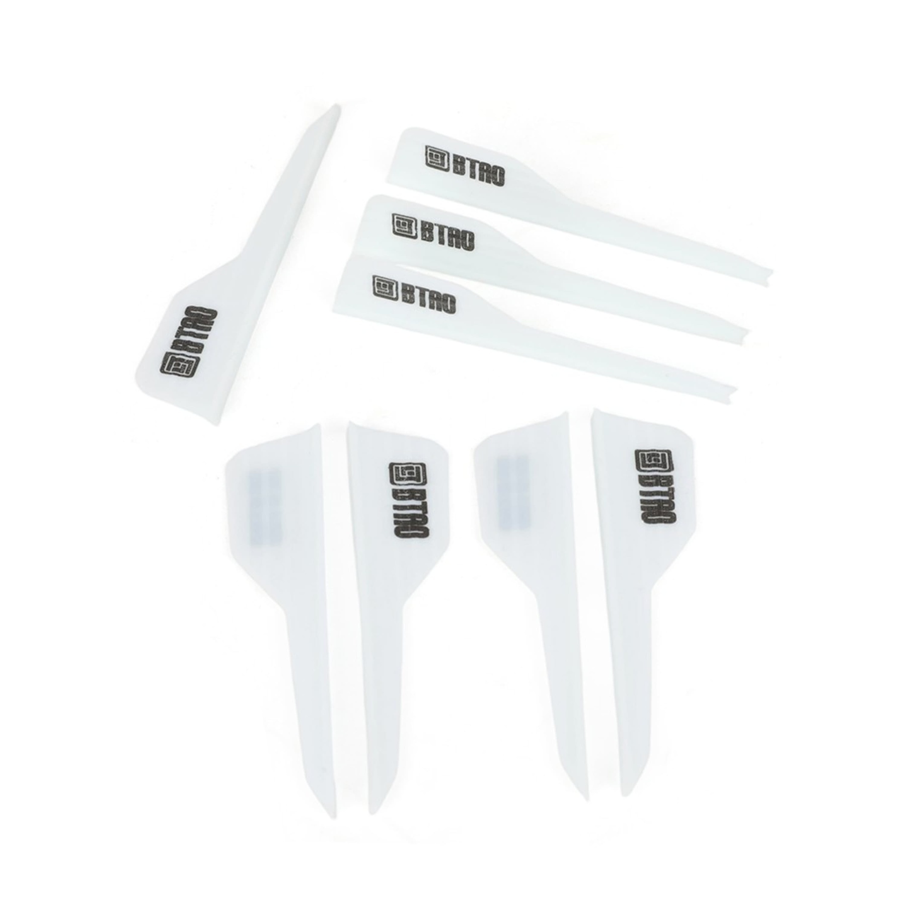 Archery Rubber Arrow Vanes 2.5" for DIY Fletching