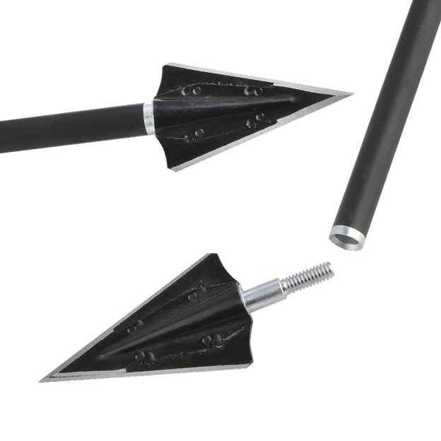 125gr iron hunting arrowheads for large game