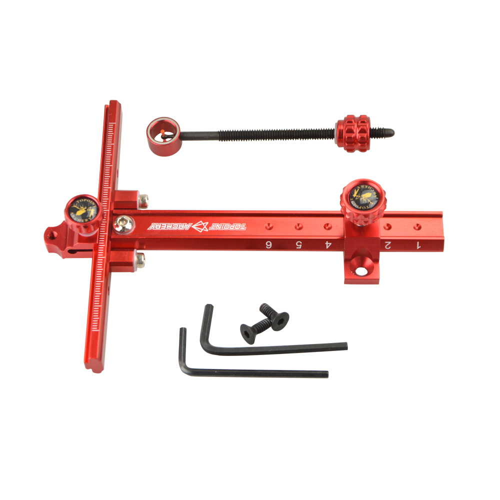 TOPOINT TR1007 Recurve Bow Sight for Target Practice RH LH
