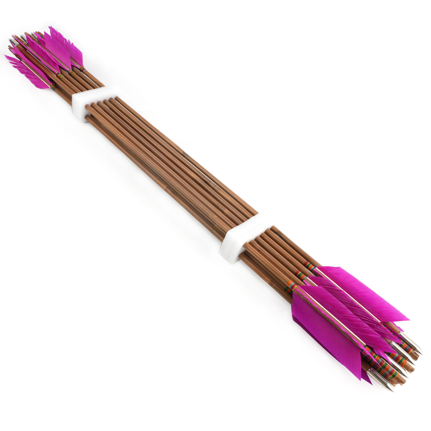 33 inch Bamboo Arrows Turkey Feather Longbow Recurve Bow Hunting Target