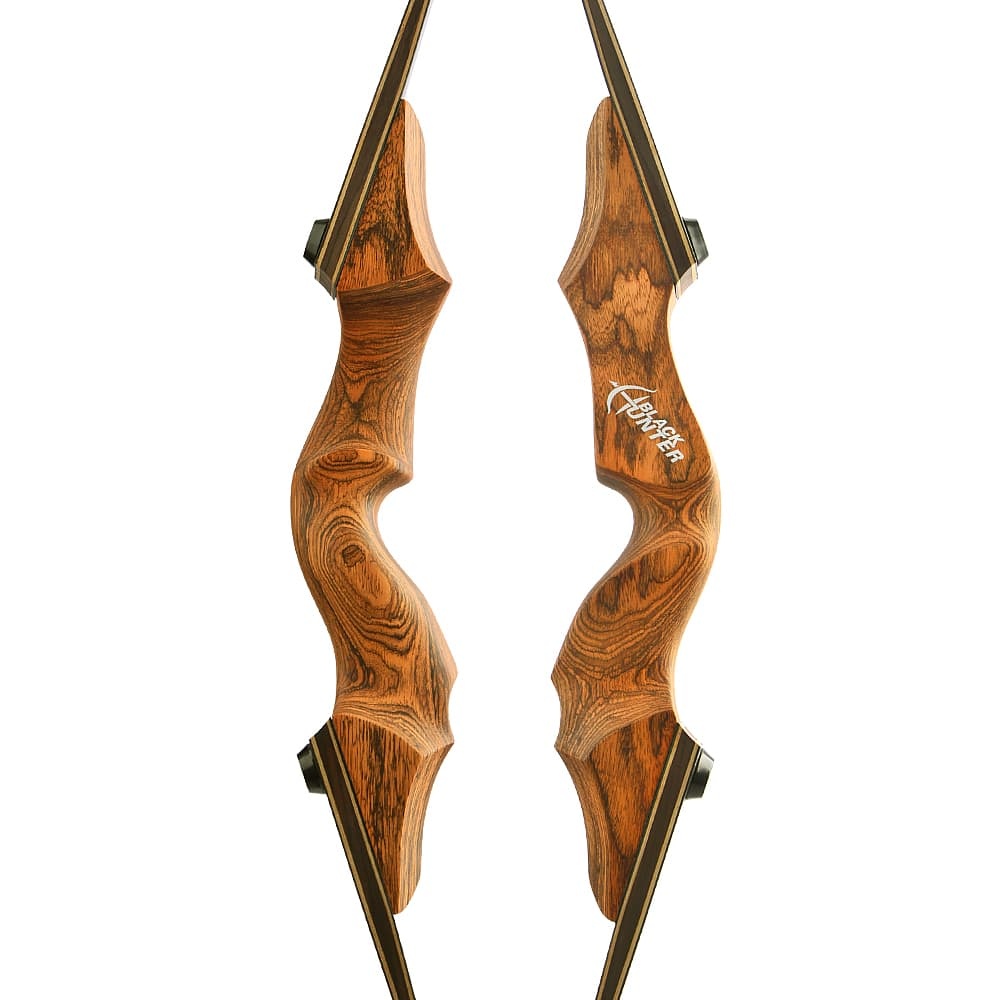 Black Hunter Longbow Recurve Bow and Arrows Kit Hunting LH RH