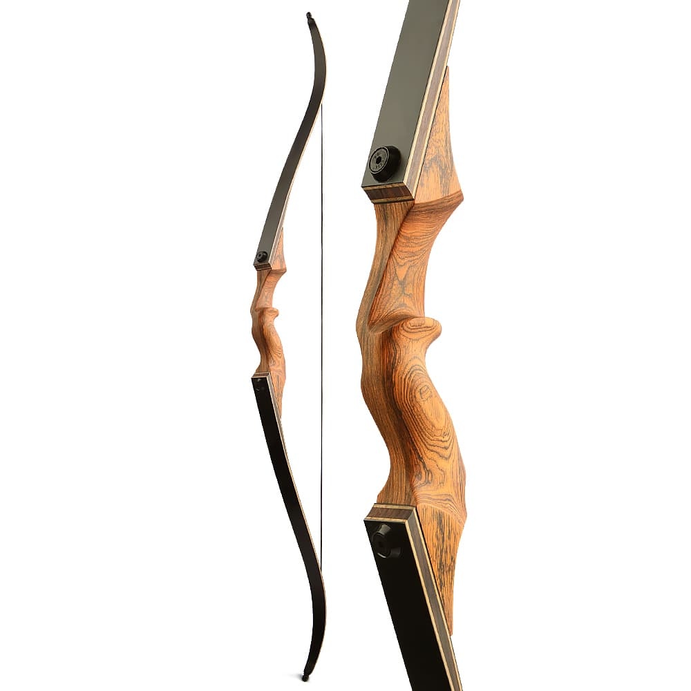 Black Hunter Longbow Recurve Bow and Arrows Kit Hunting LH RH