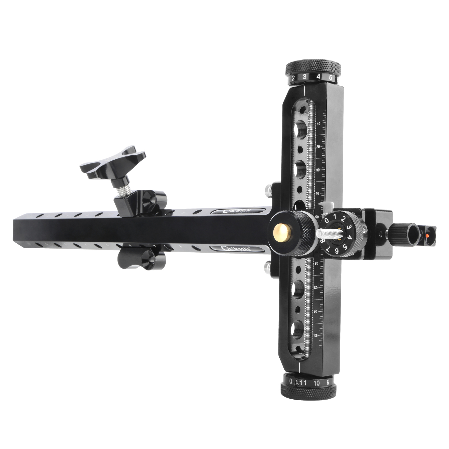 AKT-QT517B 9" Recurve Bow Sight, CNC Aluminum Target Sight