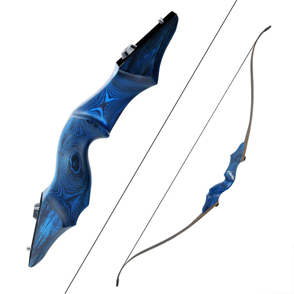 BLACK HUNTER Recurve Bow Set Traditional Takedown 60" 20-60lbs