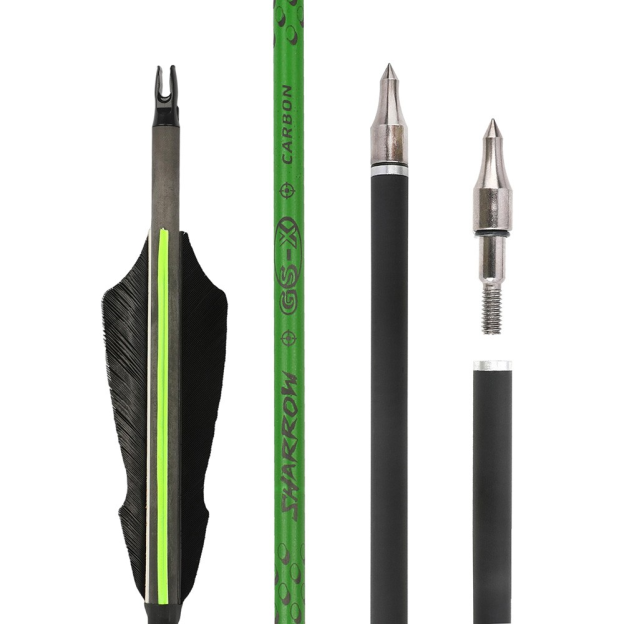 30" Pure Carbon Arrows With Turkey Feathers Professional Series