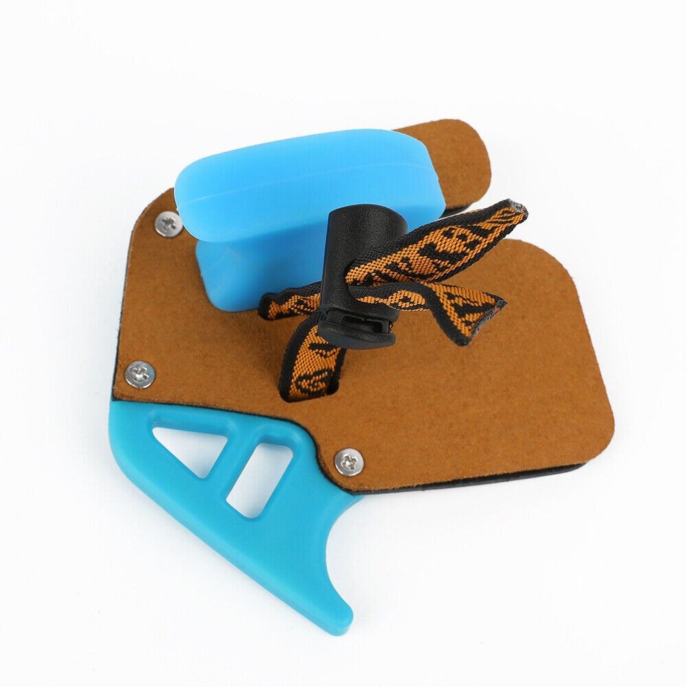 Finger Tab Protector Gear Hand Guard Cow Leather Recurve Bow