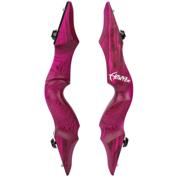 Black Hunter Recurve Bow for Adult Hunting 60 inch 20-60lbs RH LH