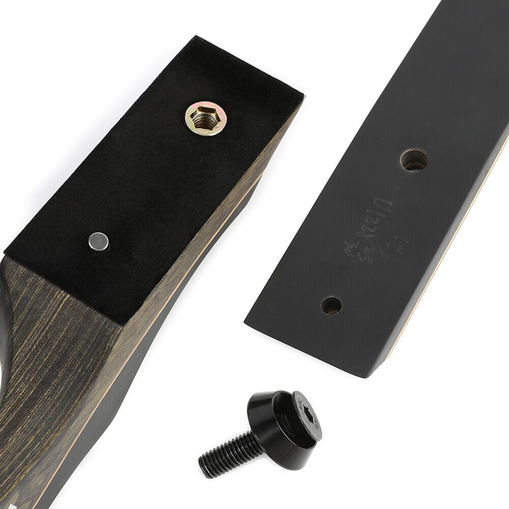 62" Takedown Recurve Bow Wooden 20-60lbs American Hunting Shooting