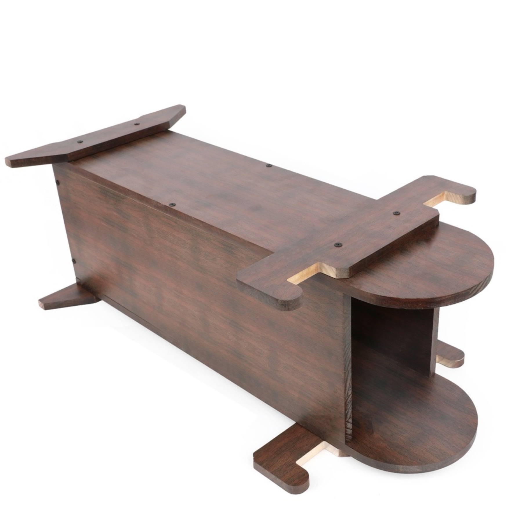 Solid Wood Bow Stand Quiver for Archery Target Shooting