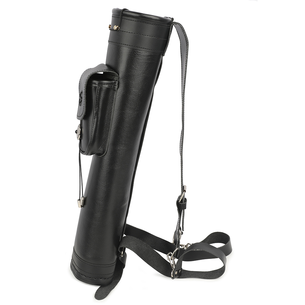 Traditional Shoulder Arrow Back Quiver Leather Archery Holder 