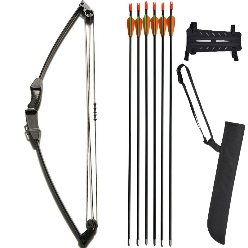 Youth Archery Arrows Set 28" Fiberglass 8-12lbs LH RH