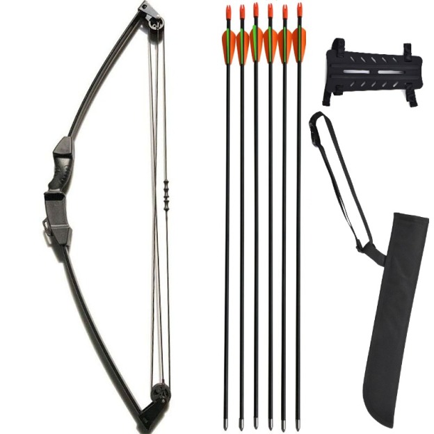 Youth Archery Arrows Set 28" Fiberglass 8-12lbs LH RH