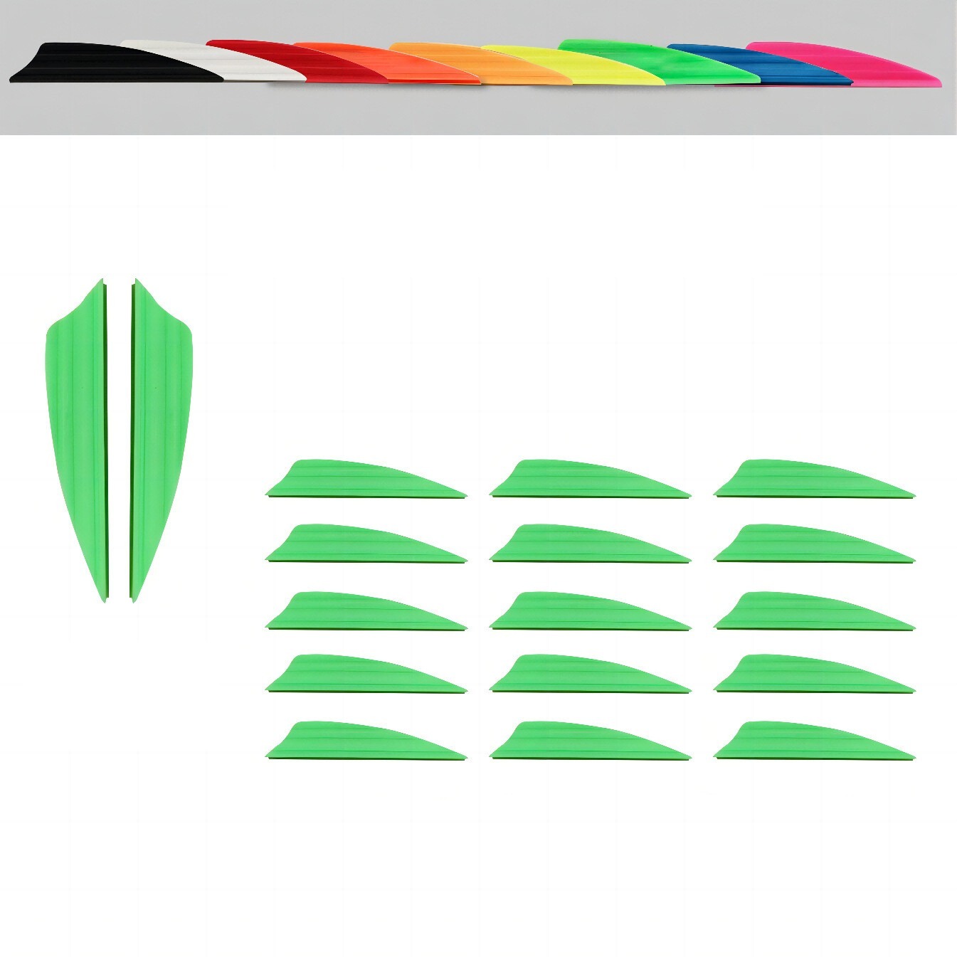 PANDARUS Air Groove Arrow Vanes 1.75" Shield Cut (50pcs)