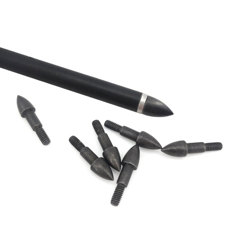 Bullet Arrowheads (60-100 Grains) Brass/Steel Field Points