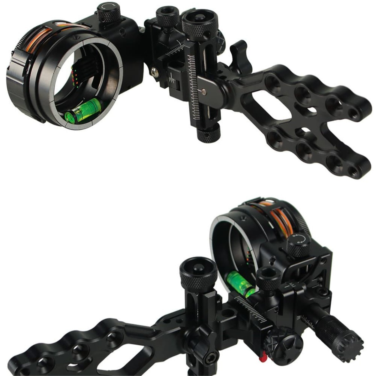 Topoint TX1550 Micro Adjustable Compound Bow Sight 5-Pin CNC Hunting
